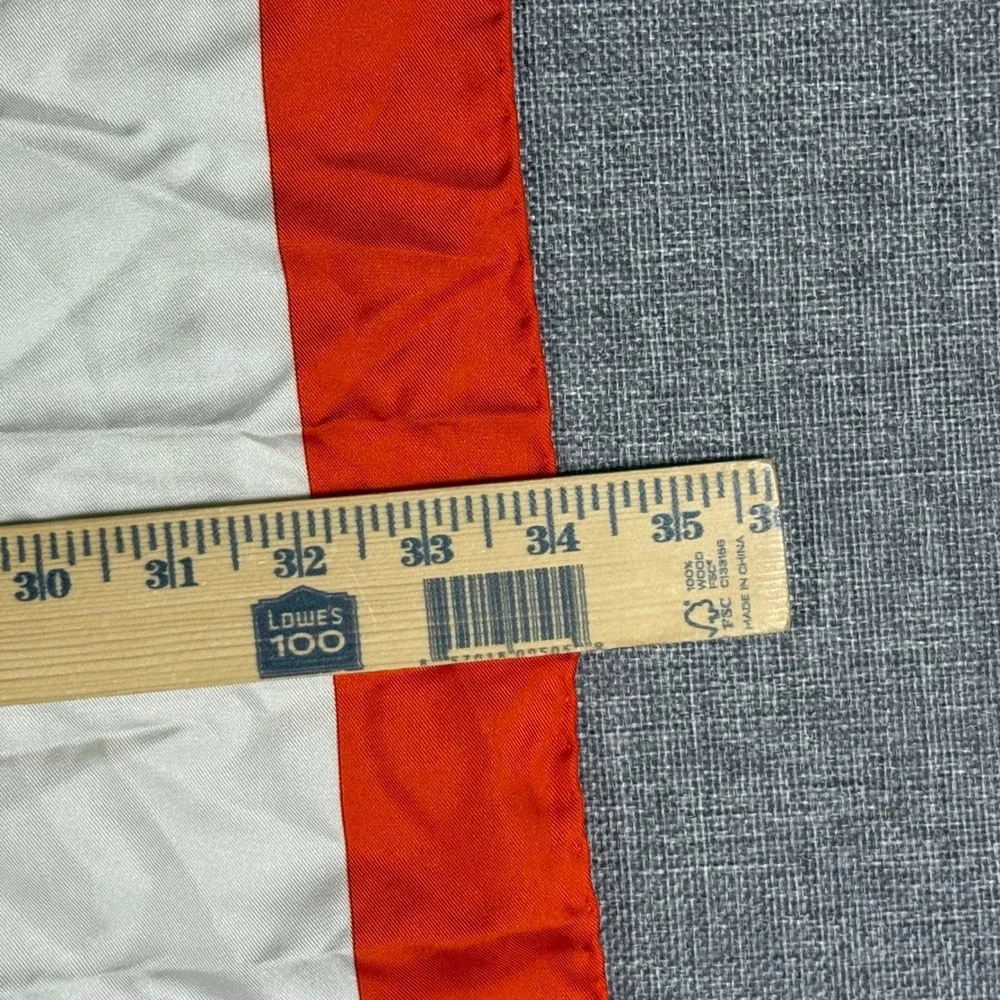 VTG Crans-Sur Sierre Golf Club Flag Golf Bag Silk Scarf Orange White Sport 34x34